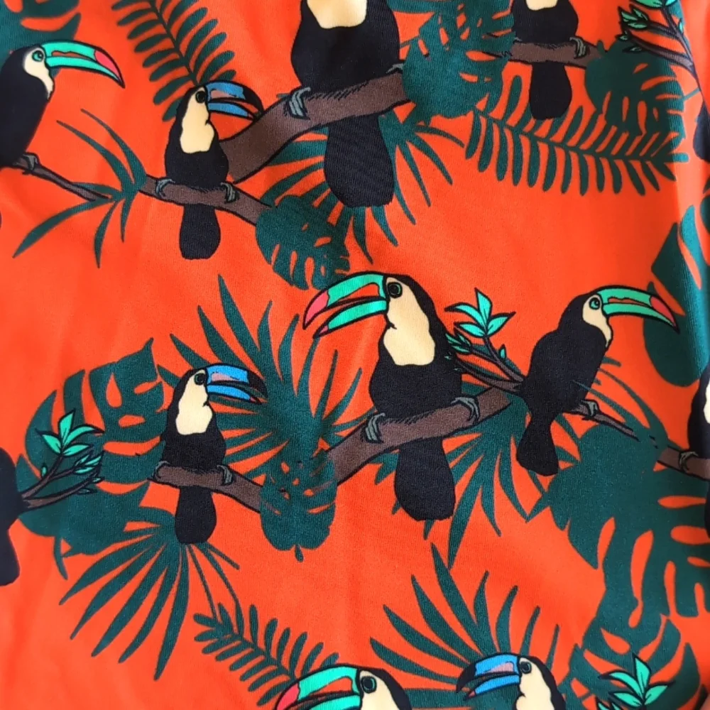 MeUndies Tucan One Piece Bathing Suit Bird Print Women's Size XS